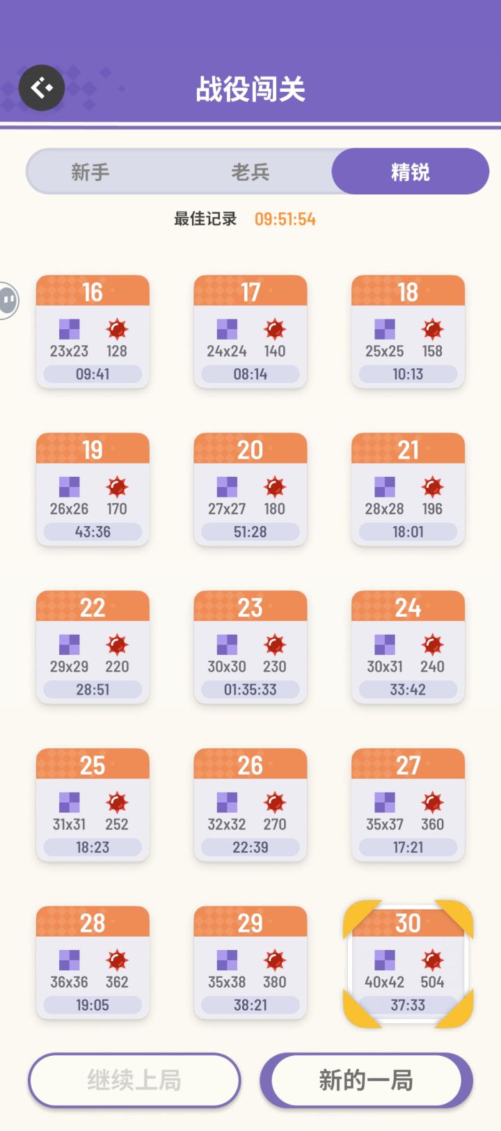 战役模式终于通关了，也算是出新手村了截图