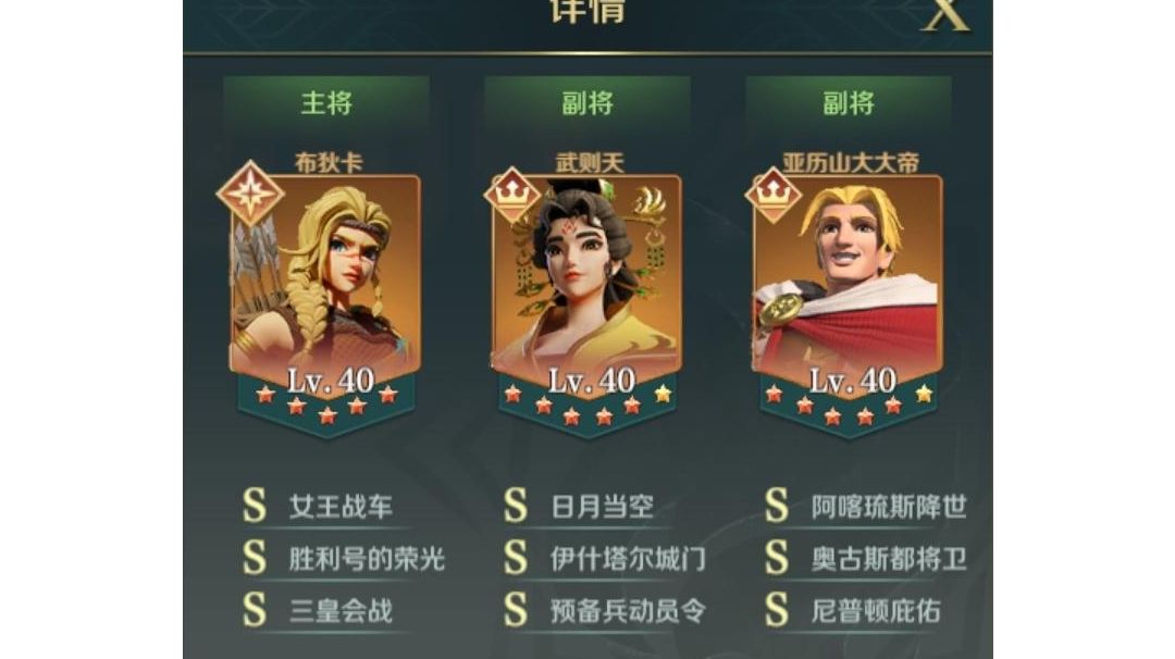 布狄卡三皇队，可斩大象～截图