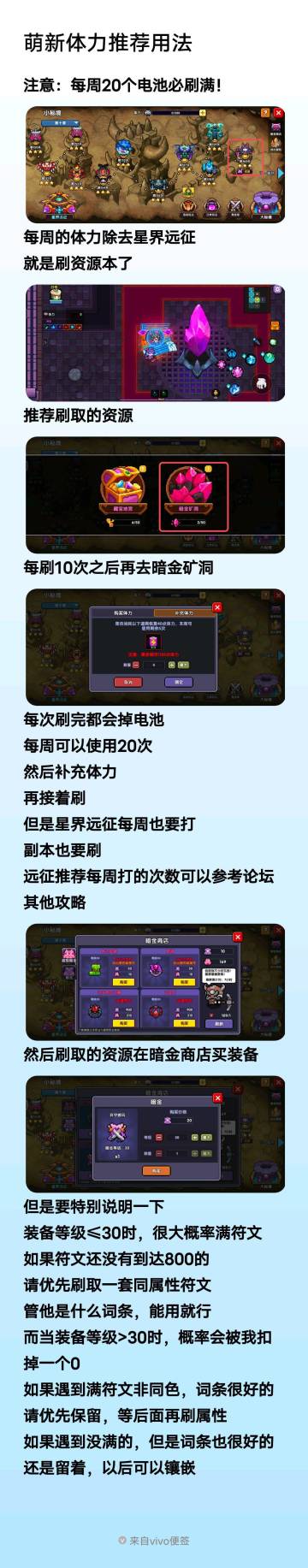 一图流·萌新向——装备及体力部分规划