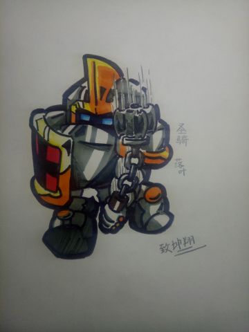 给同学画的圣骑