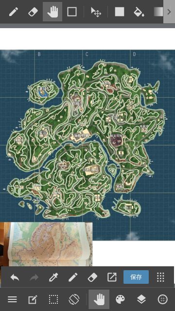 彩虹岛地形（仅供参考）