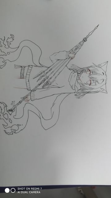 这几天一直在忙着考试没空勾线今天考完了把线勾了一下