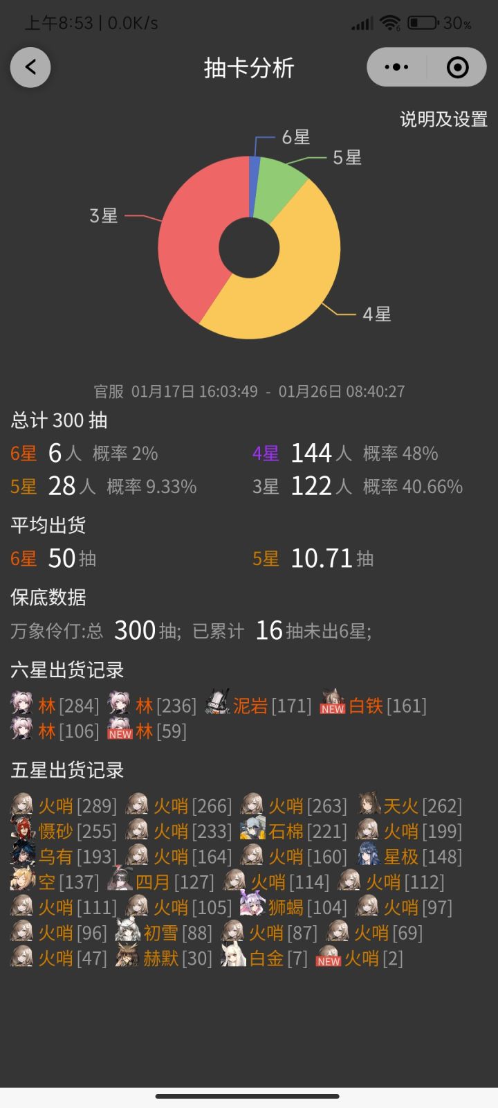 300抽了，没重岳截图