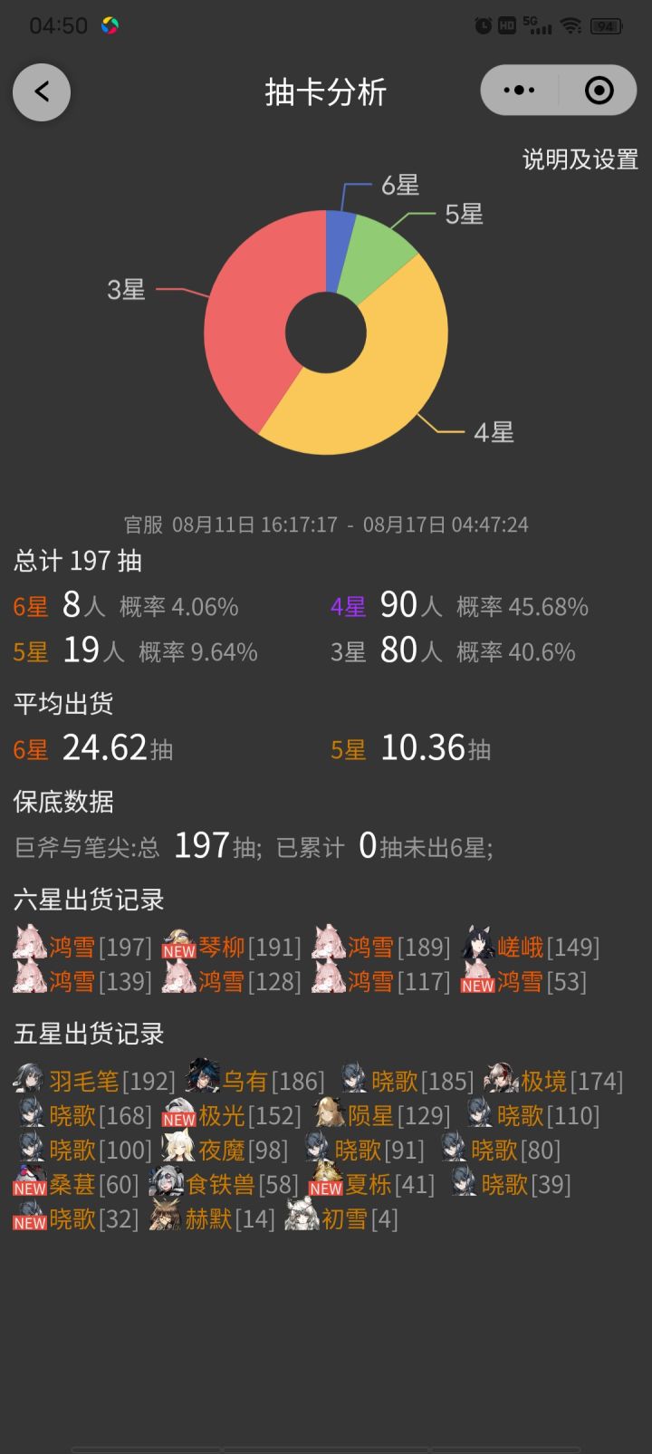 197抽满潜鸿学无百炼截图