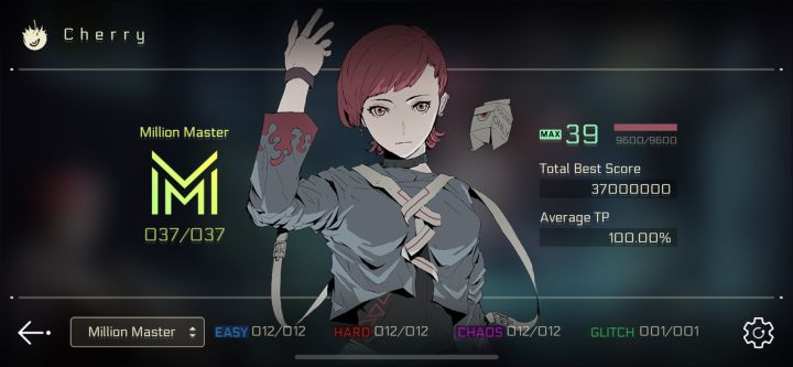 【收包】Cherry曲包 Average TP 100.00% 纪念截图