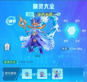 精灵图鉴--王子水灵