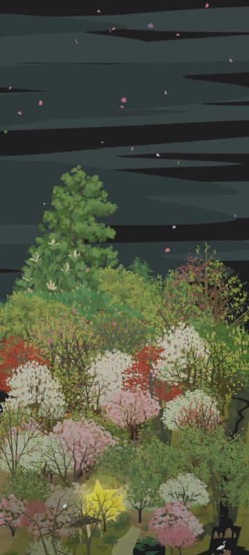 我的山头终于有七彩花瓣雨啦！！！！