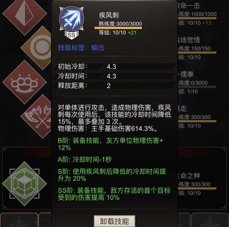 技能+8级的伤害提升截图