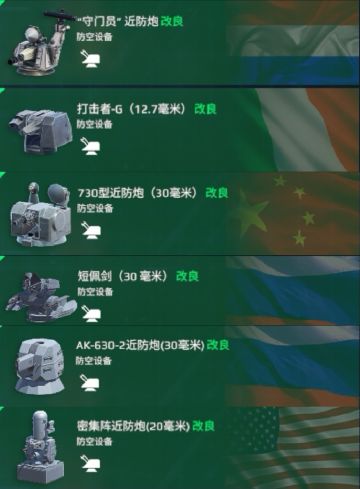 现代战舰 一二级防空配置红黑榜