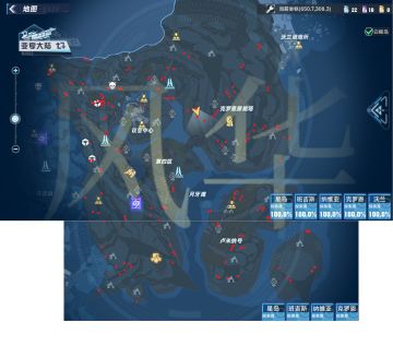 克罗恩紫矿大致分布点