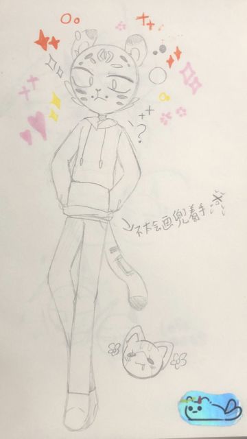 琪琪的同人多起来了，加油，依旧是柴体的尼科，画的不太好，太水了，后天就开学准备迎战中考了，各位加油！