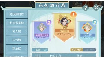 问酒问剑惊涛榜打法