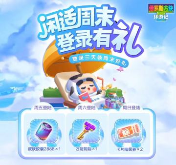 闲适周末，登录小环游即享好礼~