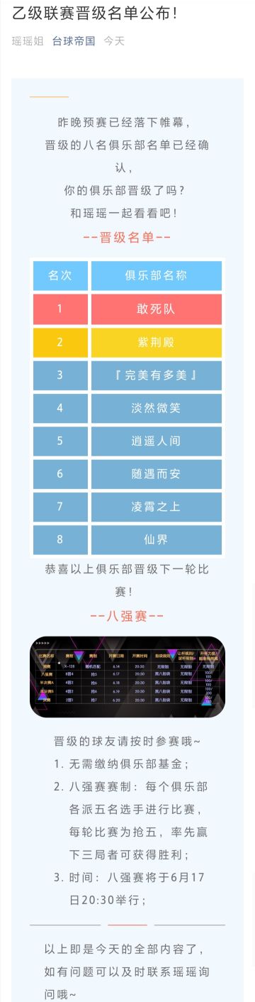 【乙级联赛晋级名单公布】