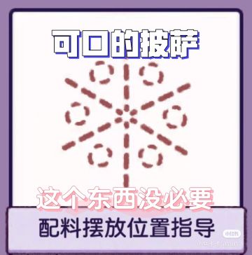 『可口的披萨』配料摆放小思路