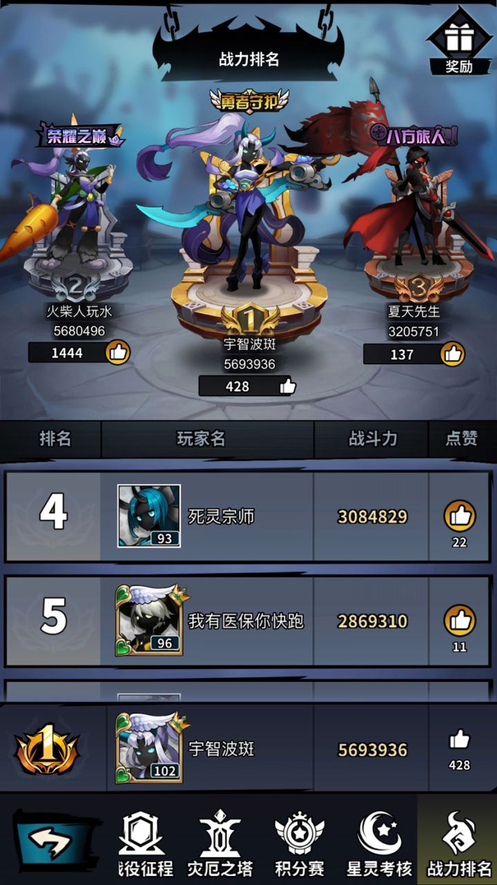 每天就为了多爬几层塔 可是我都能爬到这了我还差这点装备吗截图