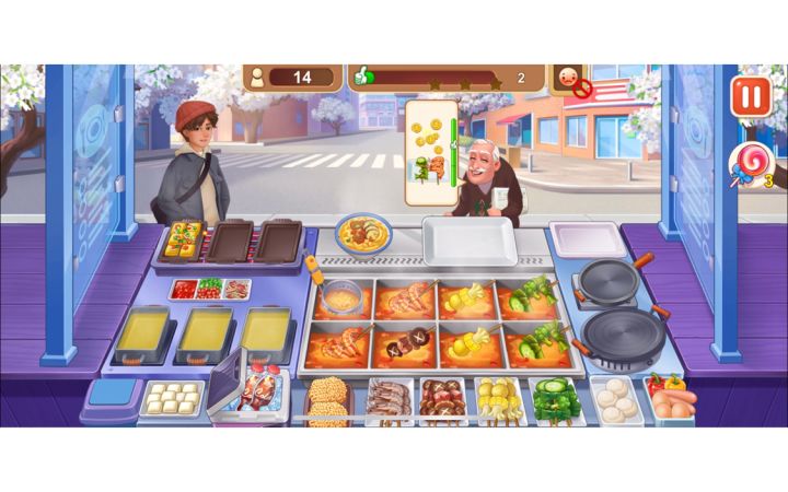 麻辣烫店45关三星攻略,人人都能三星截图