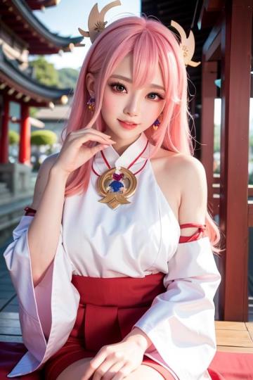 关于我的赛博coser，cos角色原神八重神子