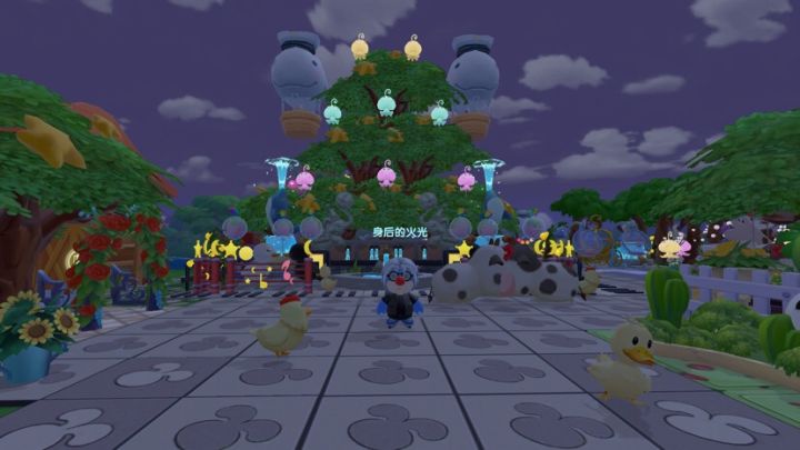 圣诞树星星树景观!(夜晚效果)截图