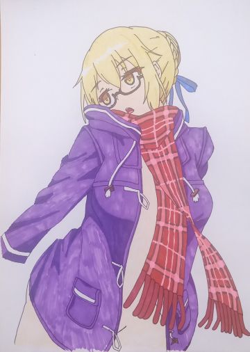 把上周的线稿给填了