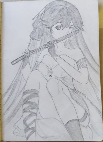 自习过于无聊的时候莫名想画画……