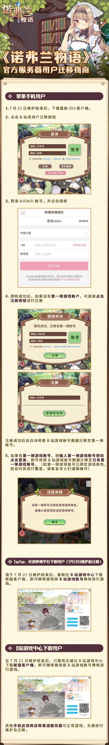 【诺弗兰物语】维护公告——2022.7.19