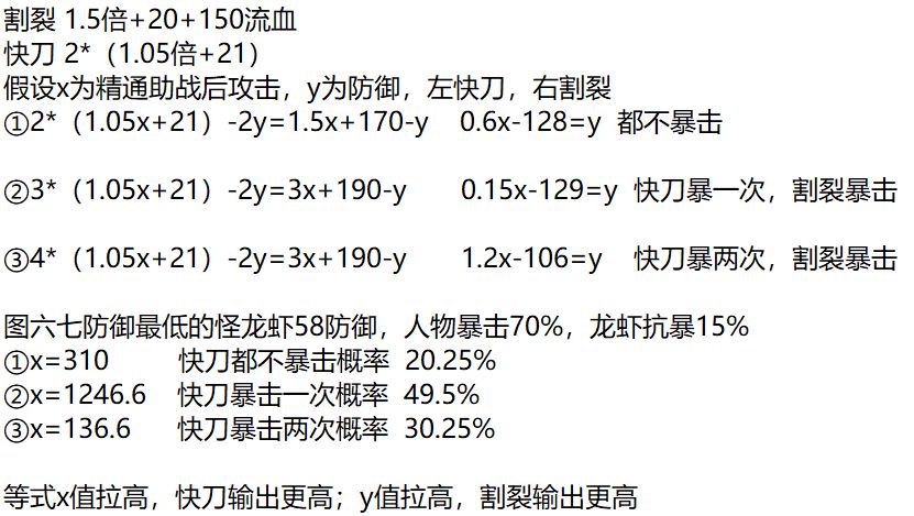 关于快刀和割裂的讨论截图