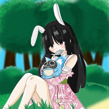 一只可爱的兔兔妹抖酱