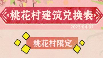 桃花村建筑兑换表#江南百景图2.2.0版本攻略#