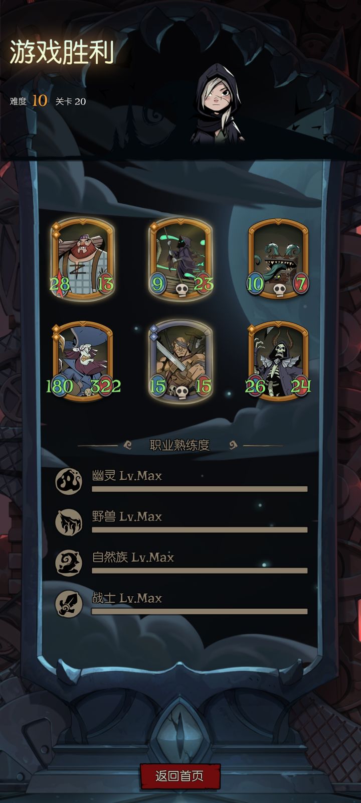 通关阵容截图