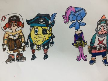 上课时突发奇想的脑洞，海绵宝宝与香肠海盗团