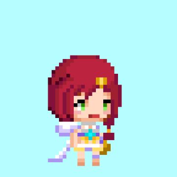 夏日二创-CQ像素风-泳装蒂卡