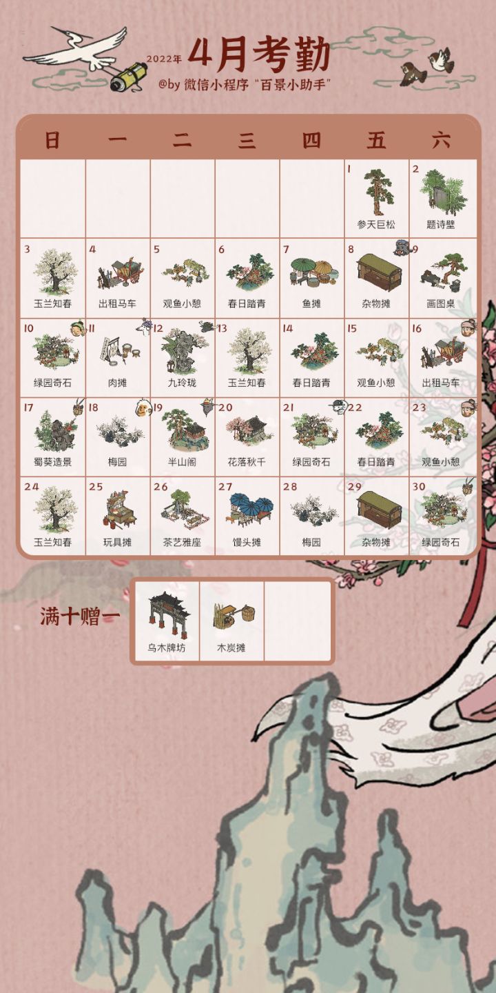 严大人四月打卡截图