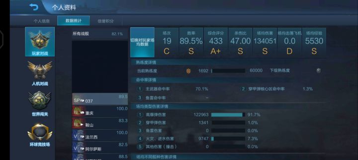 我可能是全游第一个把037打到舵的人截图
