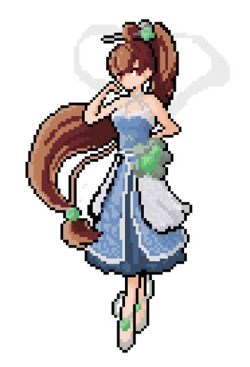 白洛竹像素画！点赞领取老婆！