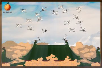 【建筑（还是像素画？）】瑞鹤图