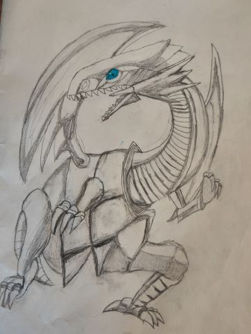 萌新画图（青眼白龙）