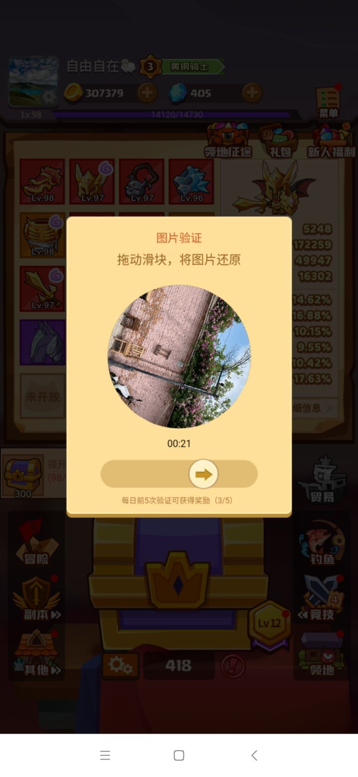 更新后卡验证了，游戏进不去截图