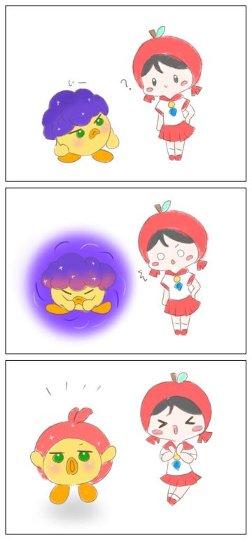 一个轻松的小条漫，关于“冒充🍎”