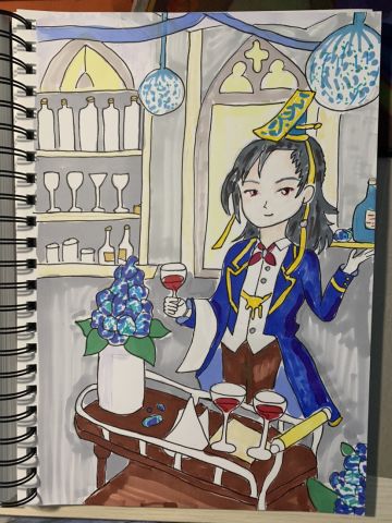 【媚儿手绘】Q版情侣头像之曹丕