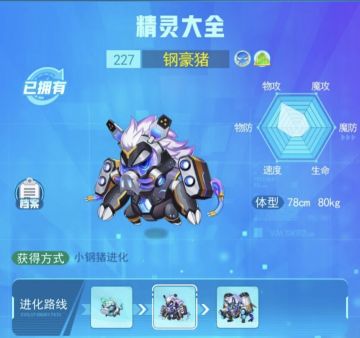 精灵图鉴--钢豪猪