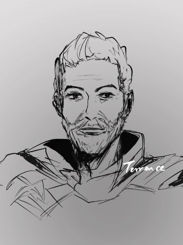 很喜欢这个游戏，涂鸦了一下😙