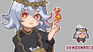 恶魔术士 同人像素画