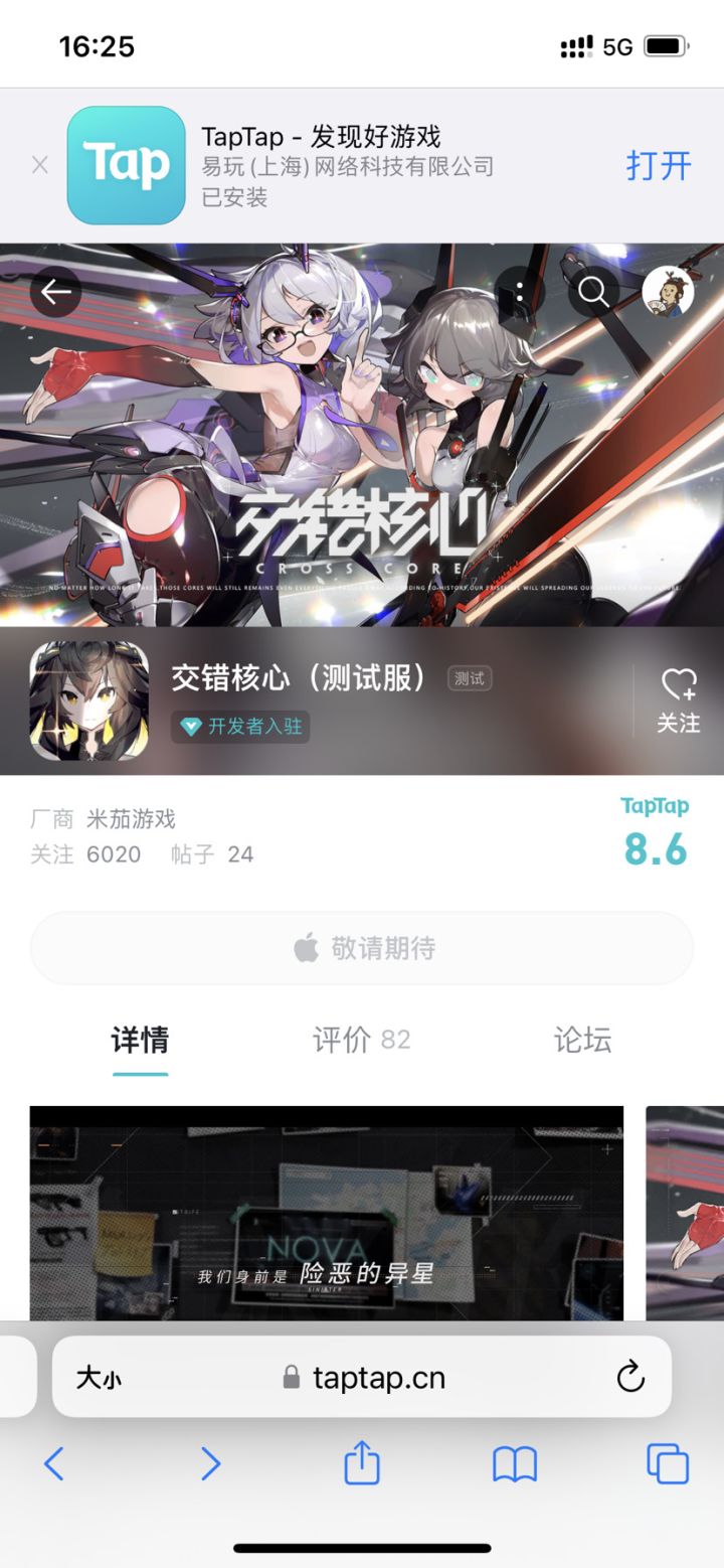 求助，网页版的TAP没下载键截图