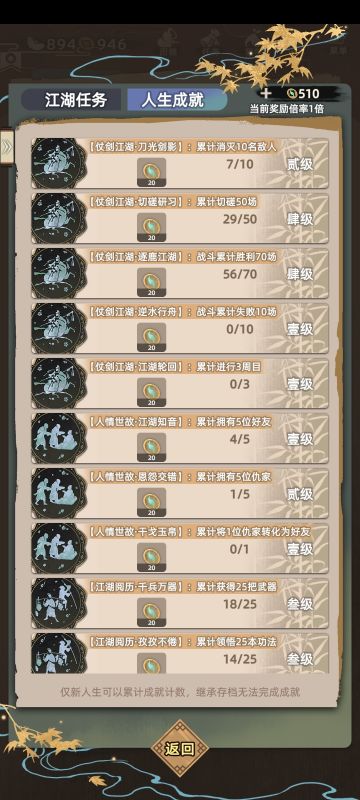 关于【成就】系统优化建议