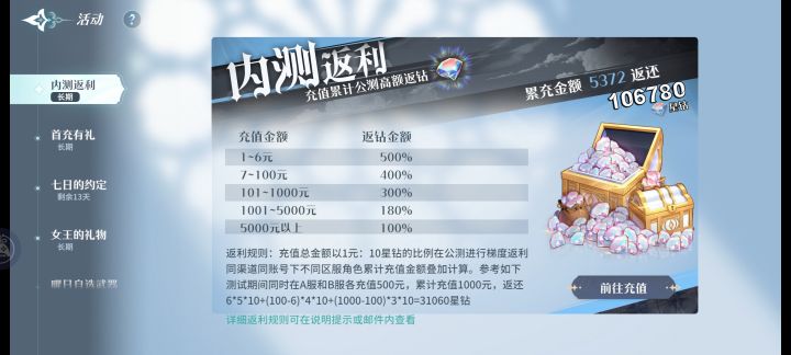 20000元抽卡换一个耀日角色,公测这样铁定被喷截图
