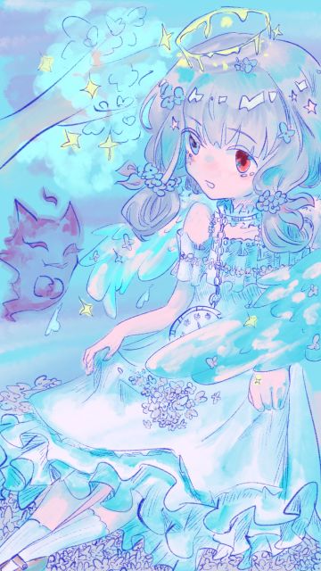 给群主画的恶魔，附加可可