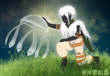 画了水母与先祖，这个先祖真帅