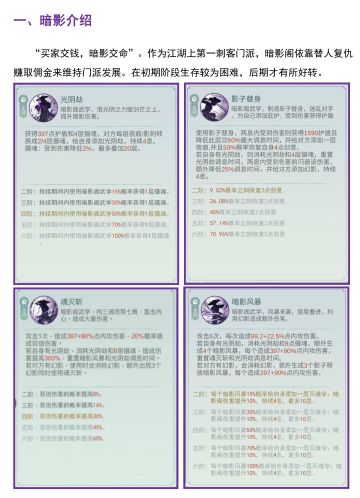 暗影攻略（含技能连招、剑培养、经脉、剑诀）