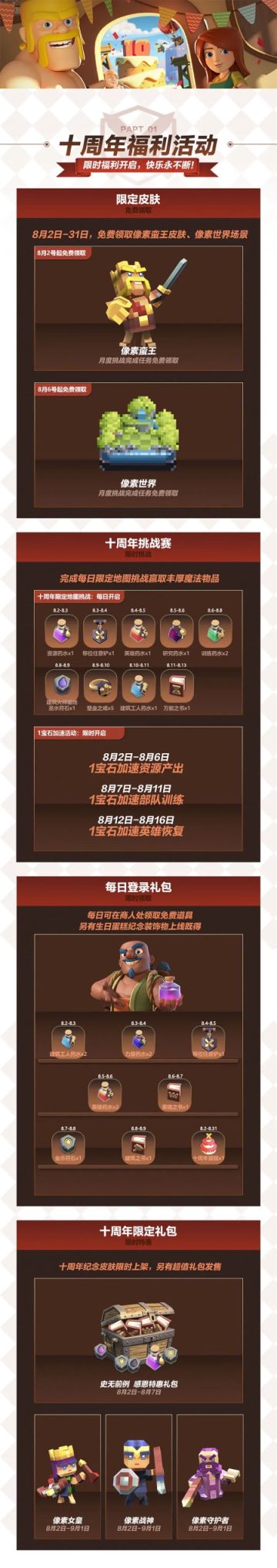 十周年福利活动，重磅来袭！